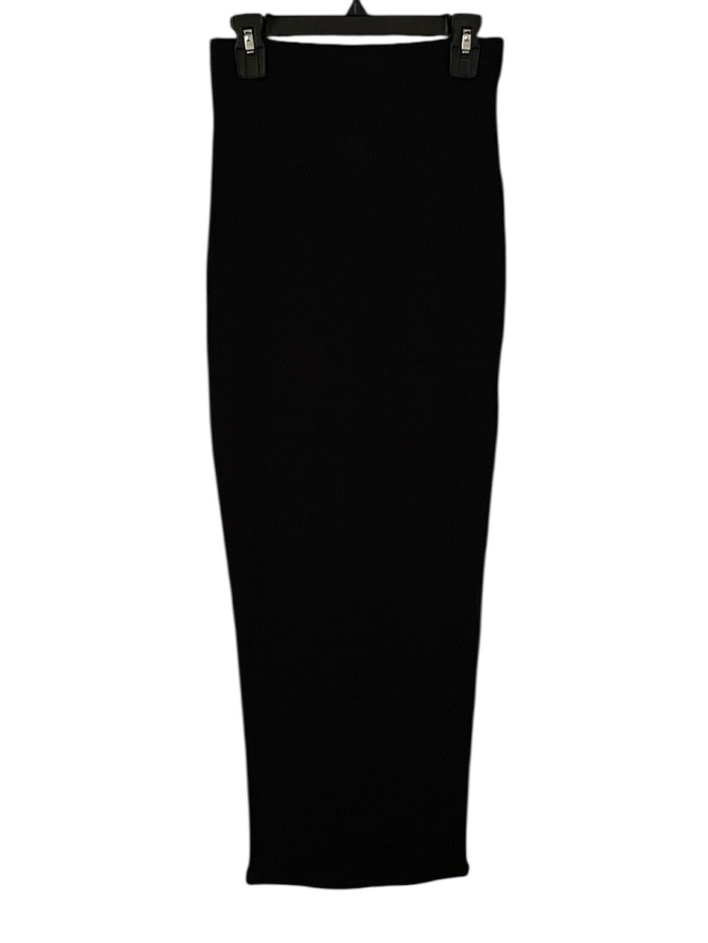 Naked Wardrobe Women’s Black Pencil Stretch Midi Skirt Size S